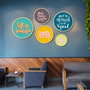 Wallity Yats-15 Conjunto de 5 Cuadros Decorativos Multicolor